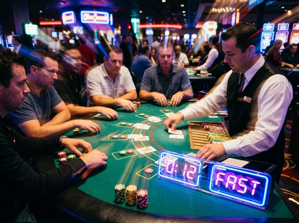 Speed Blackjack live bord på Holyluck Casino